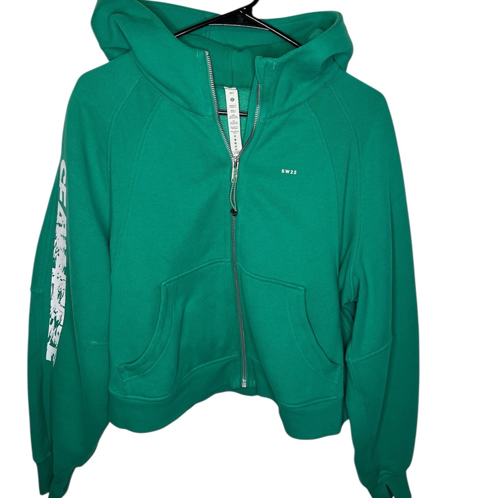 Lululemon Seawheeze Scuba Oversized Full Zipper Hoodie Jacket | green | M/L
